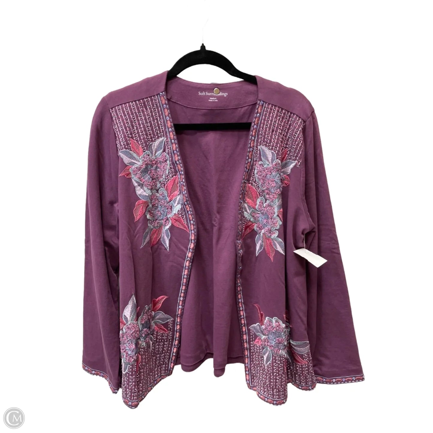 Jacket Other By Soft Surroundings In Floral Print, Size: M