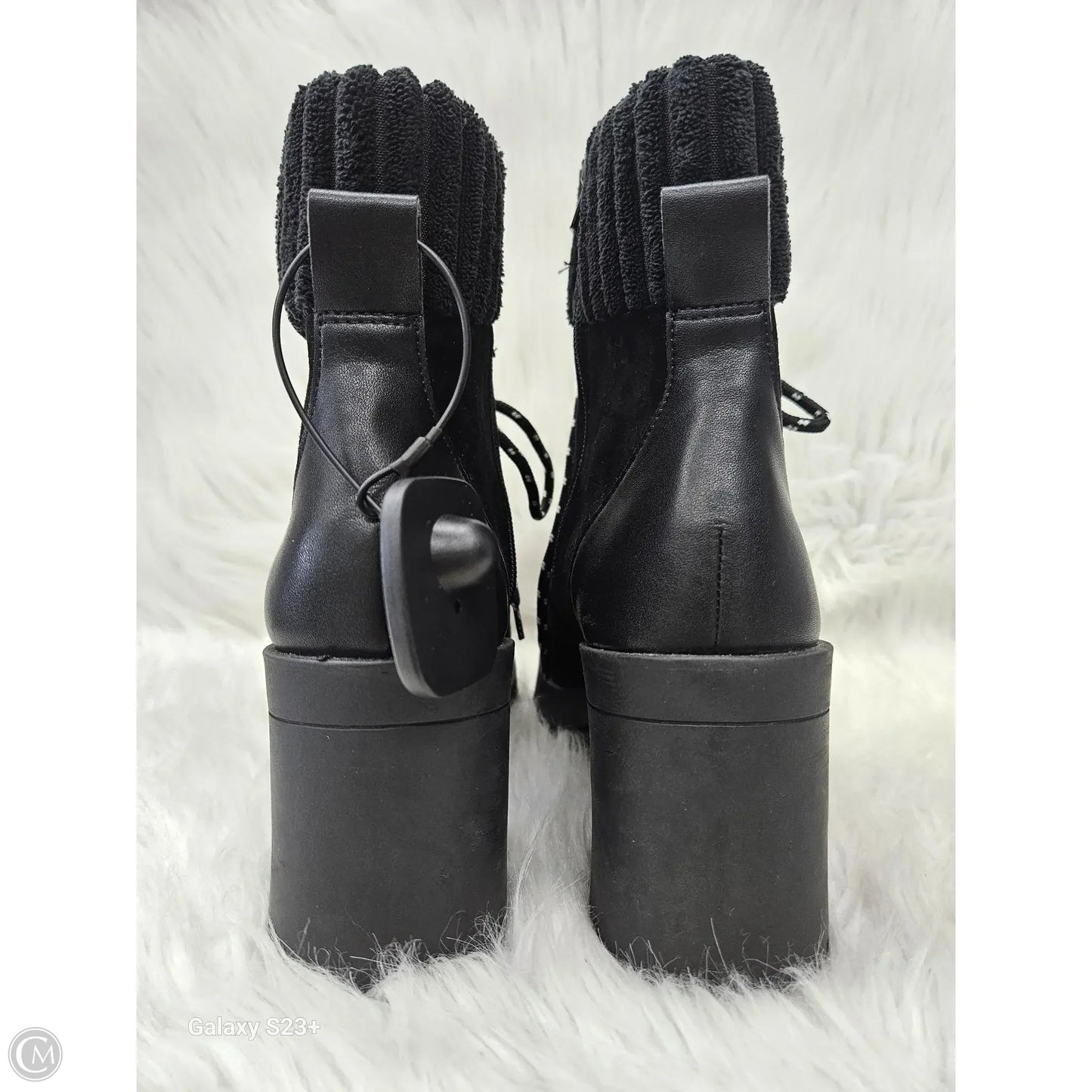 Boots Combat By Chelsea And Violet In Black, Size: 9.5