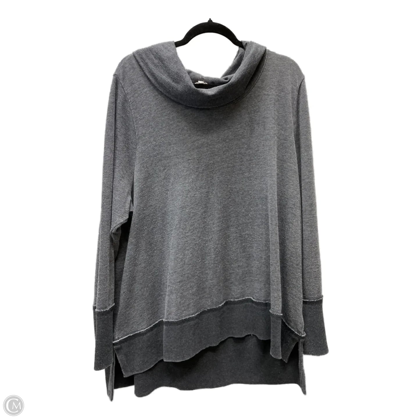 Top Long Sleeve By Lucky Brand In Grey, Size: 3x