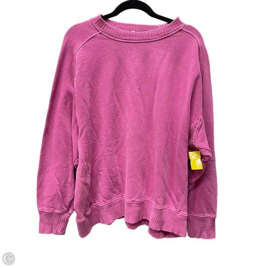 Top Long Sleeve By Forever 21 In Purple, Size: L
