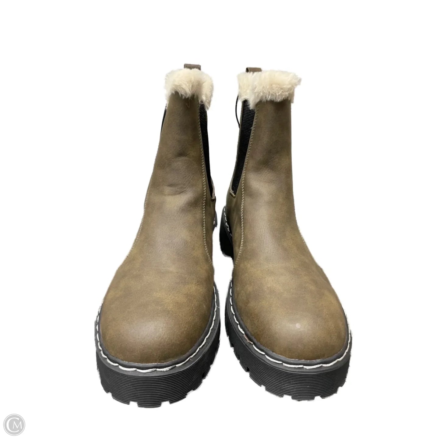 Boots Ankle Flats By portland In Brown, Size: 10