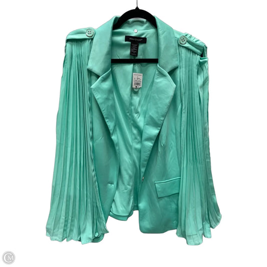 Vest Faux Fur & Sherpa By Ashley Stewart In Green, Size: 1x