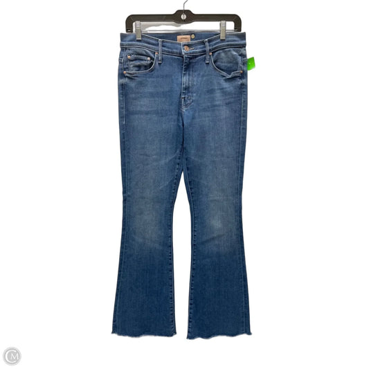 Jeans Flared By Mother In Blue Denim, Size: 8