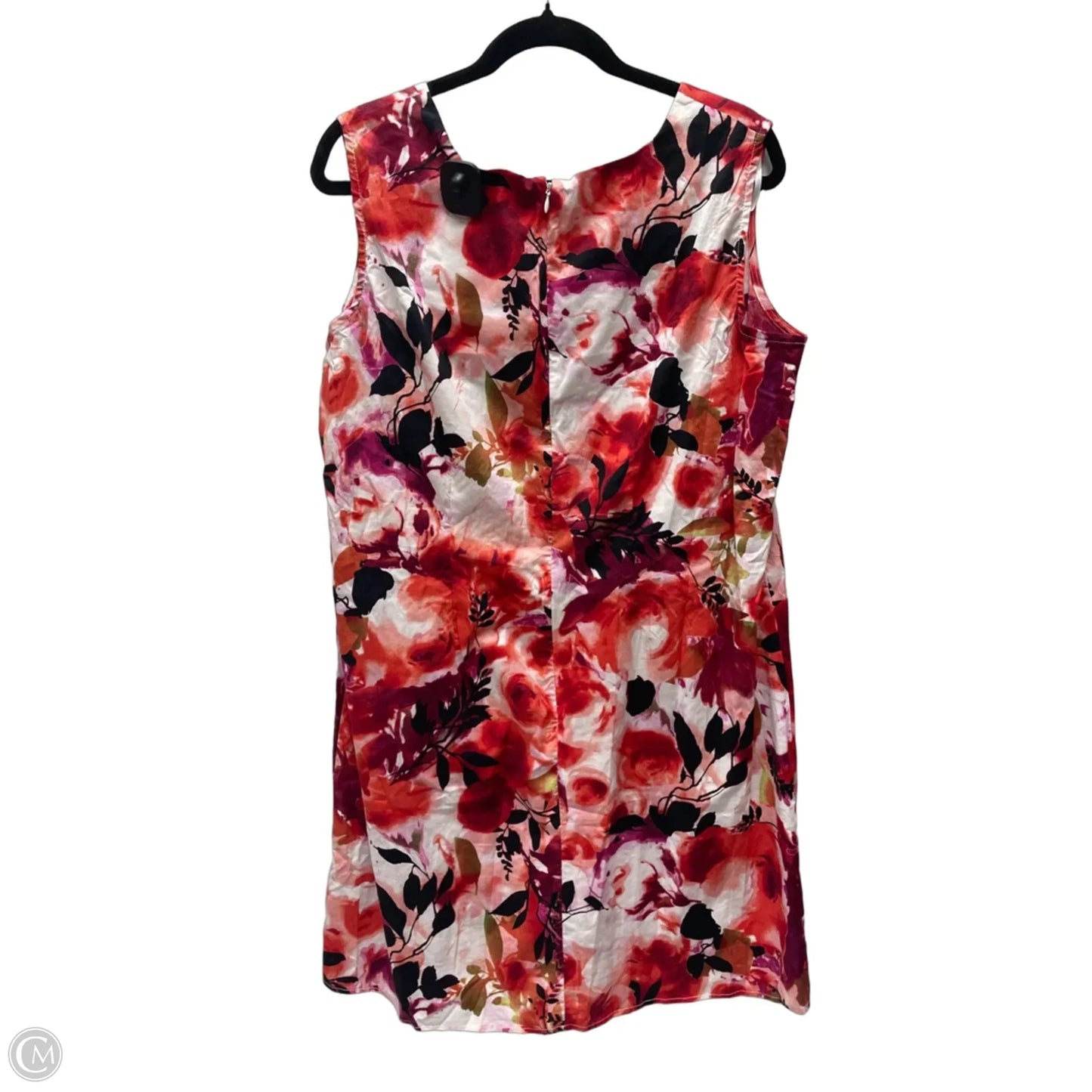 Dress Casual Short By Olivia Matthews In Floral Print, Size: L