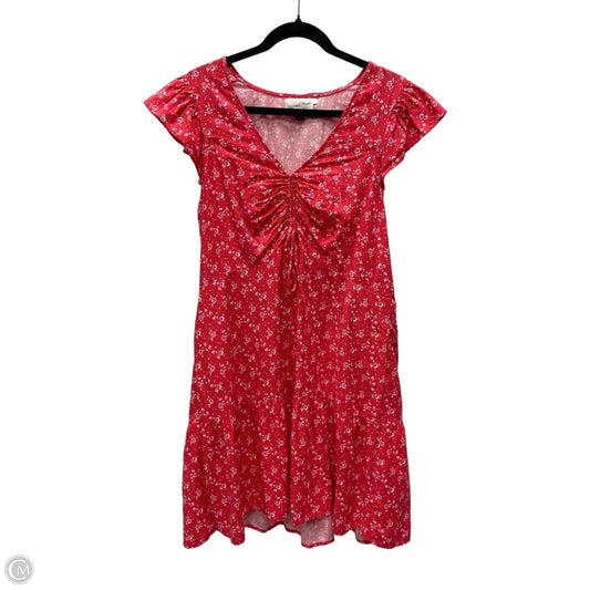 Dress Casual Short By Universal Thread In Red & White, Size: L