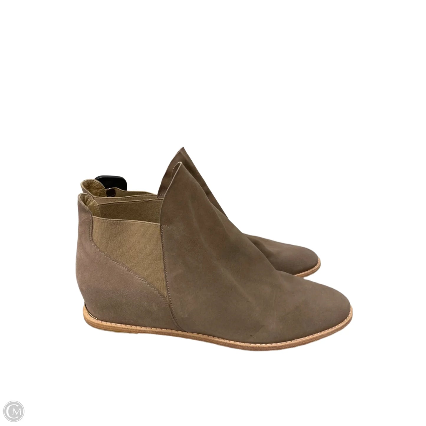 Boots Designer By Stuart Weitzman In Taupe, Size: 10.5