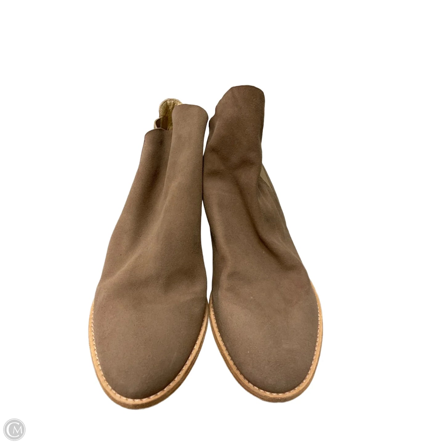 Boots Designer By Stuart Weitzman In Taupe, Size: 10.5