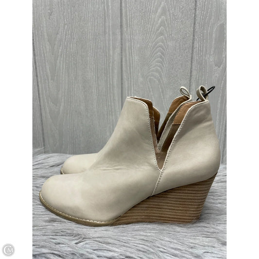 Boots Ankle Heels By Report In Tan, Size: 9.5