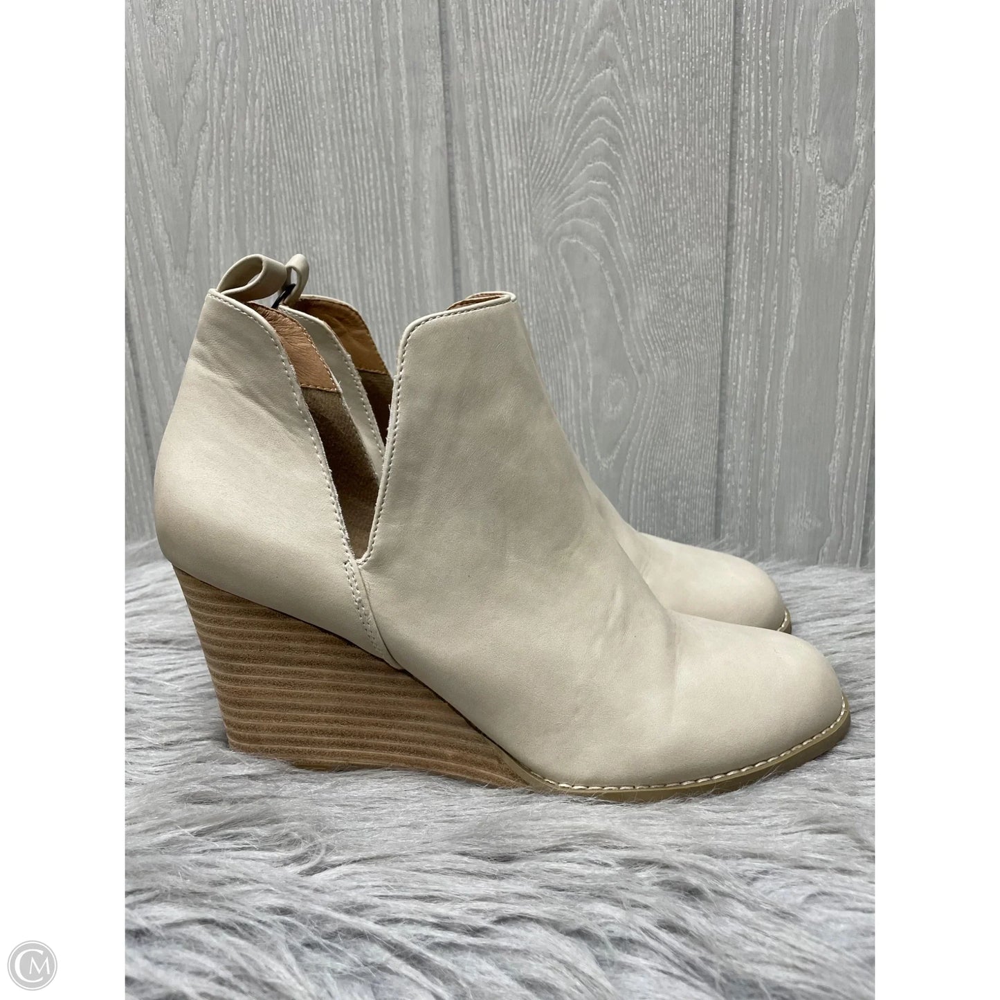 Boots Ankle Heels By Report In Tan, Size: 9.5