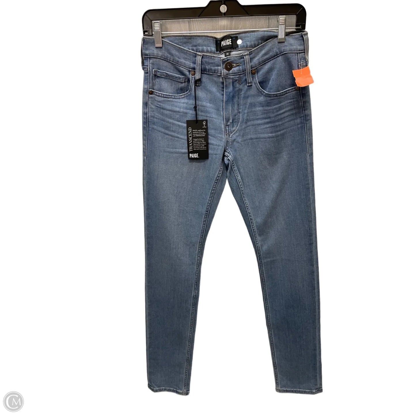 Jeans Straight By Paige In Blue Denim, Size: 6