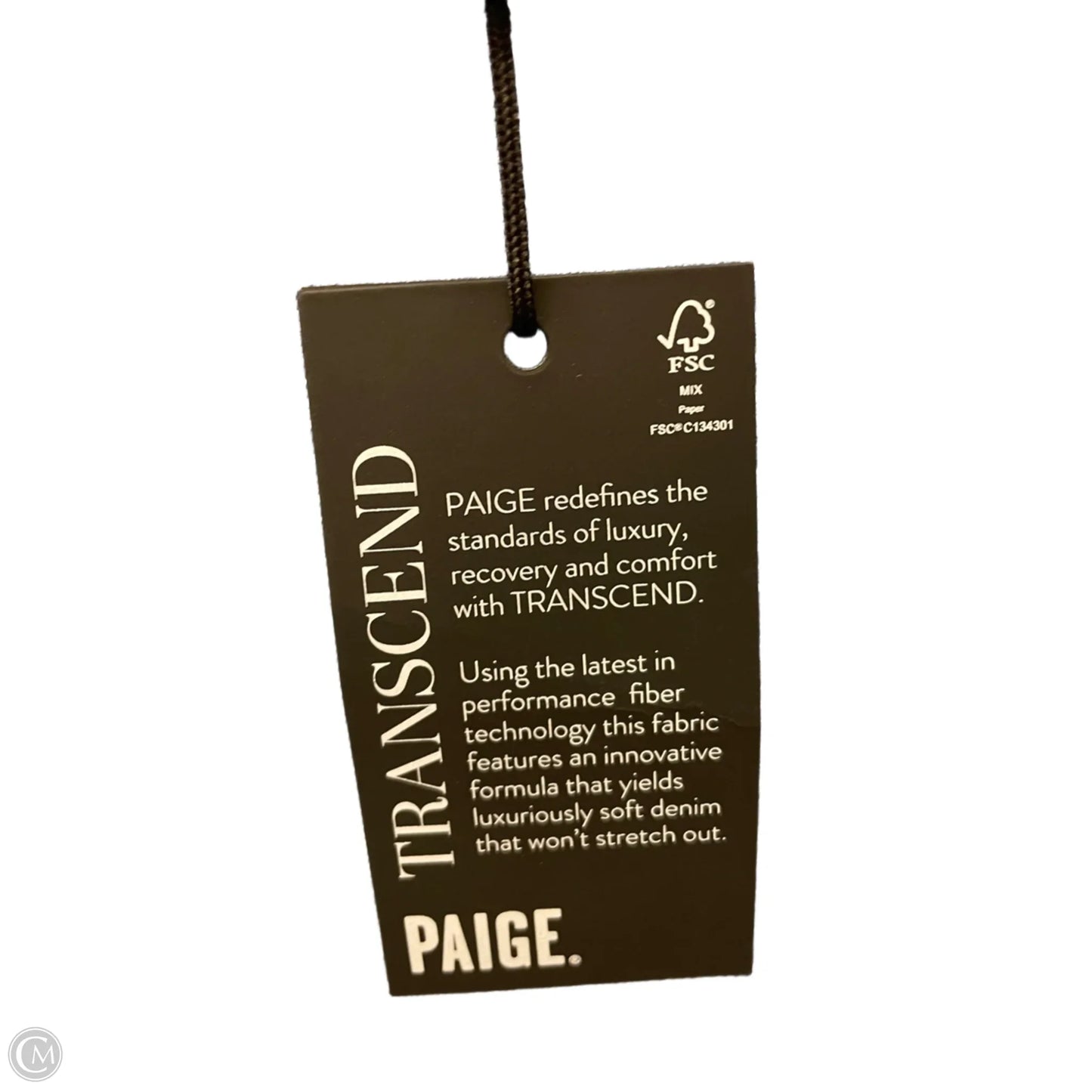 Jeans Straight By Paige In Blue Denim, Size: 6