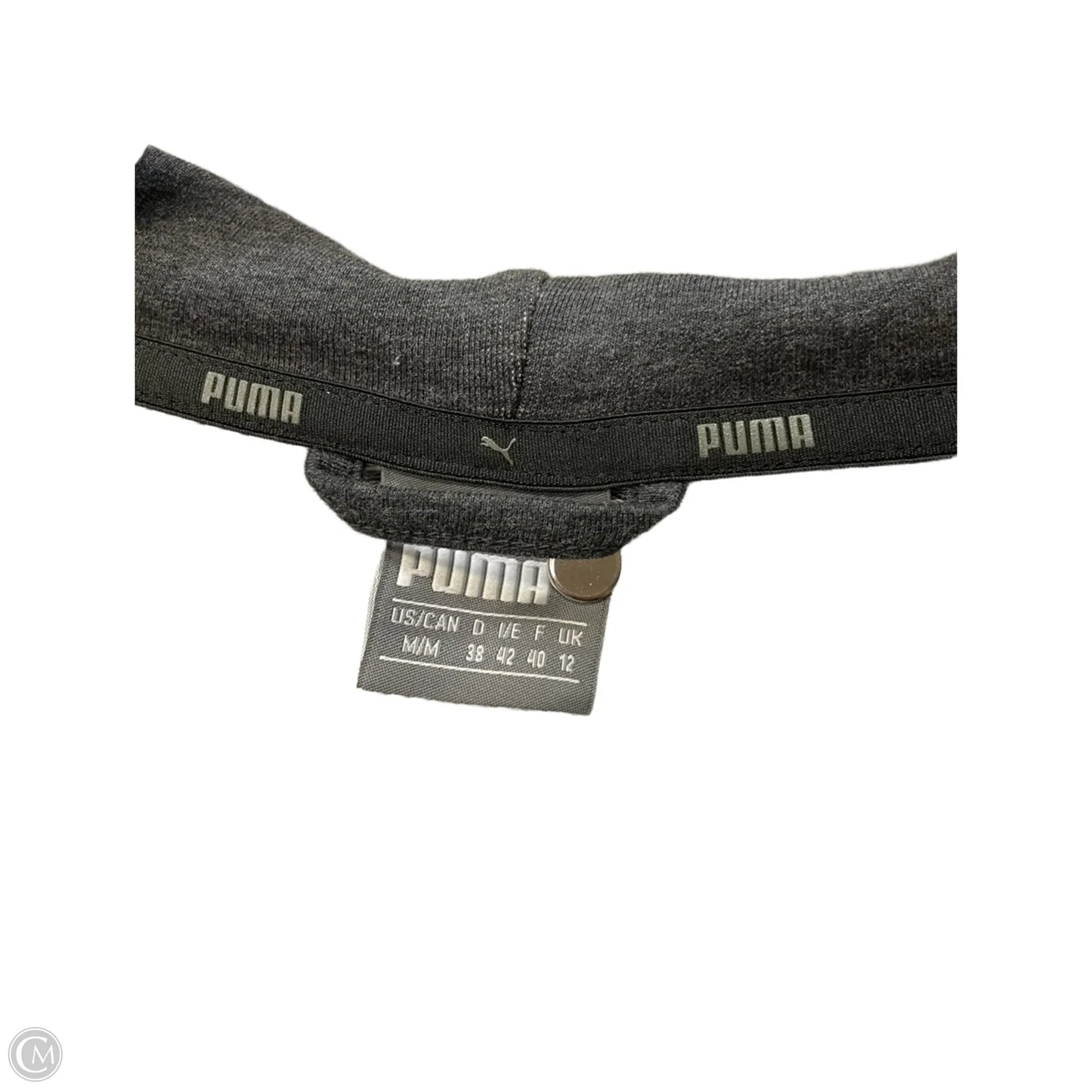 Athletic Jacket By Puma In Grey, Size: M