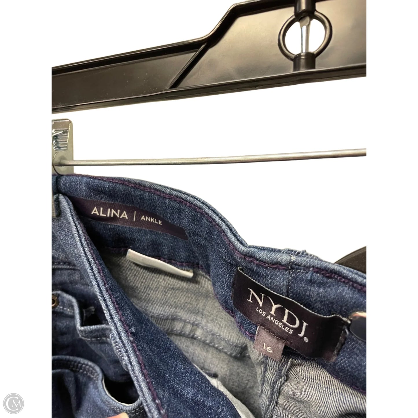Jeans Cropped By Not Your Daughters Jeans In Blue Denim, Size: 16