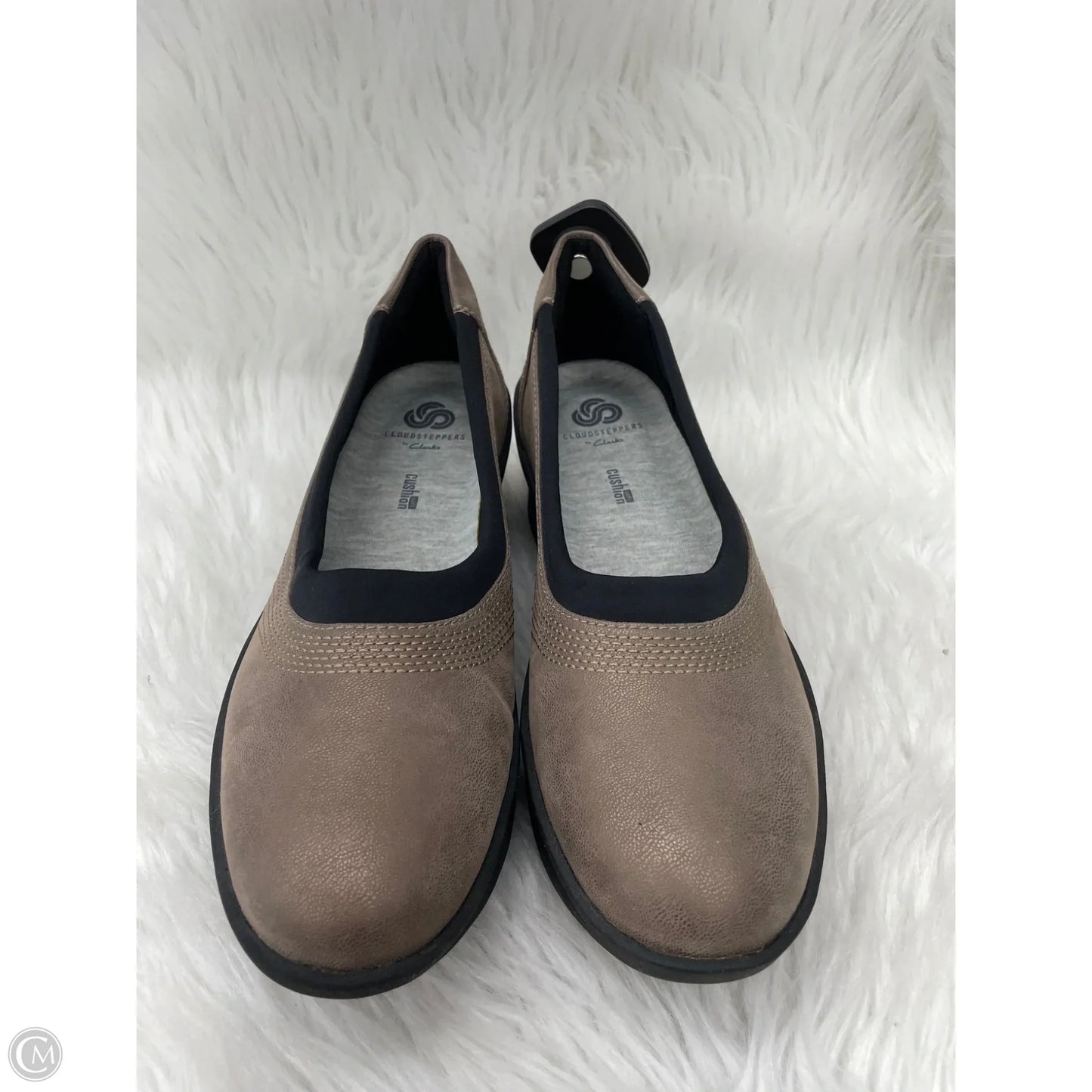Shoes Heels Wedge By Clarks In Brown, Size: 8