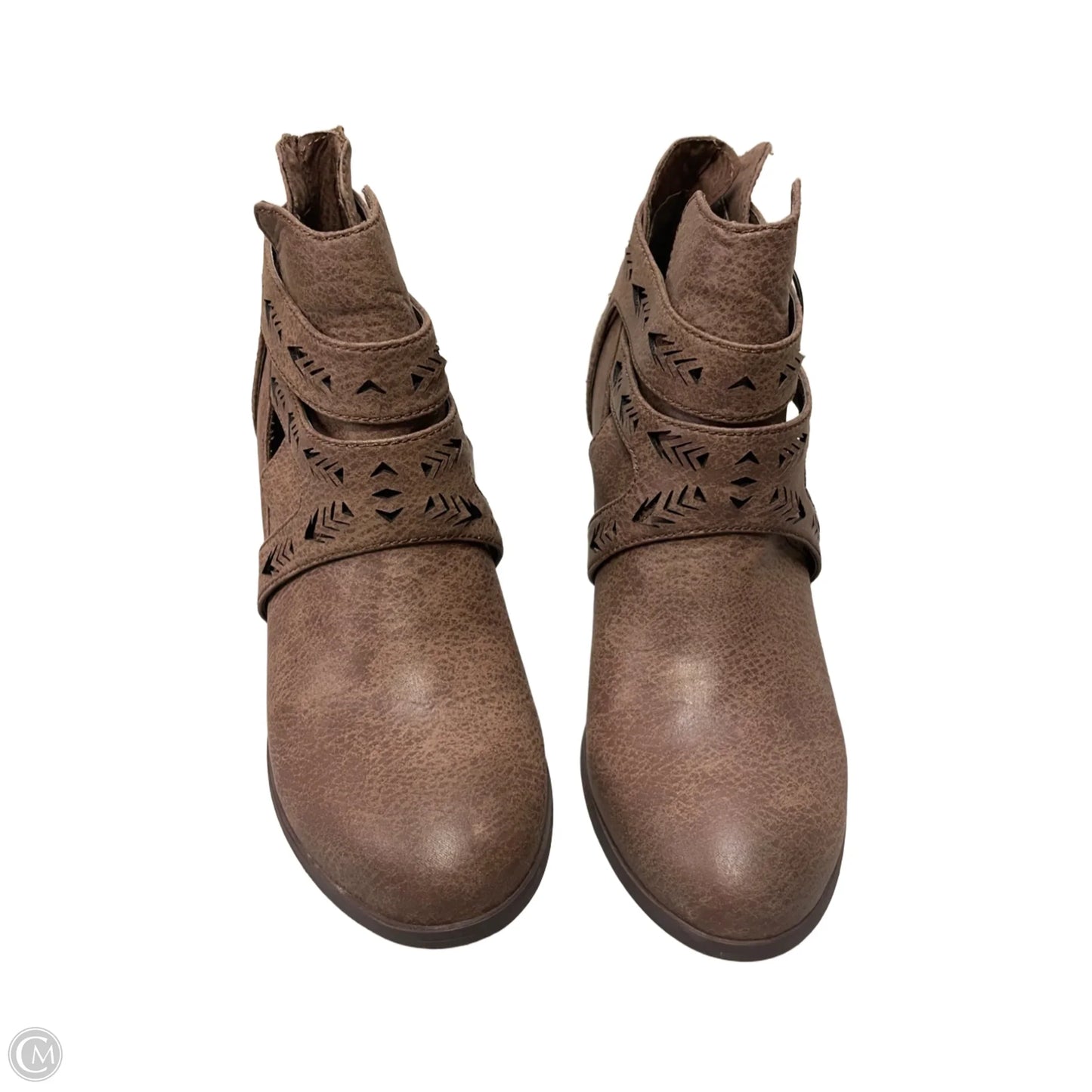 Boots Ankle Heels By Not Rated In Brown, Size: 9