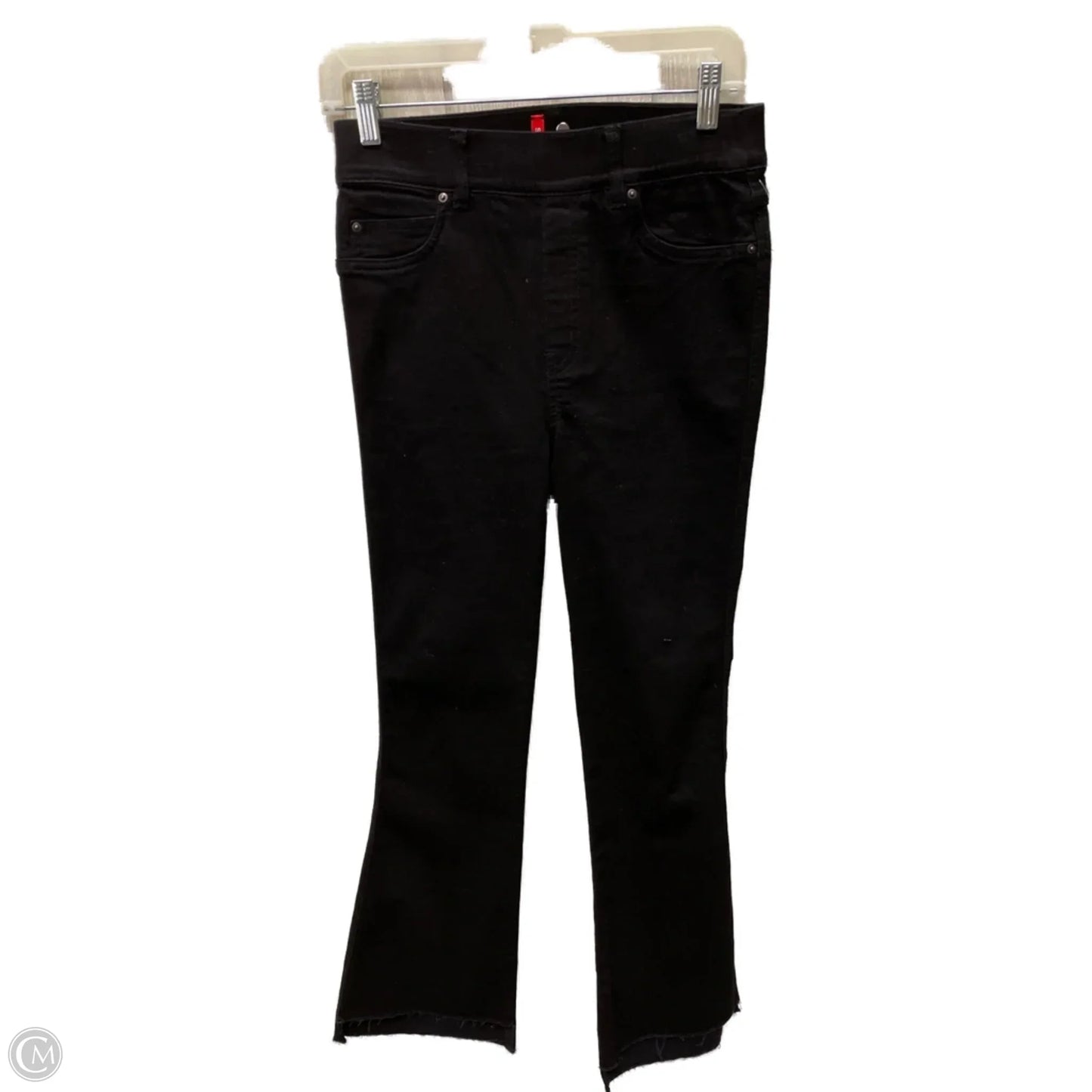 Jeans Boot Cut By Spanx In Black Denim, Size: 4