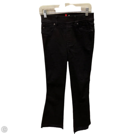 Jeans Boot Cut By Spanx In Black Denim, Size: 4