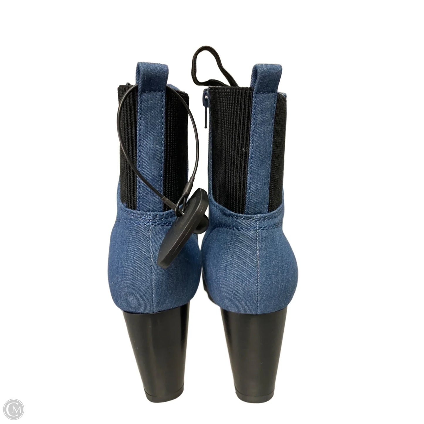 Boots Ankle Heels By Rouge In Blue Denim, Size: 10