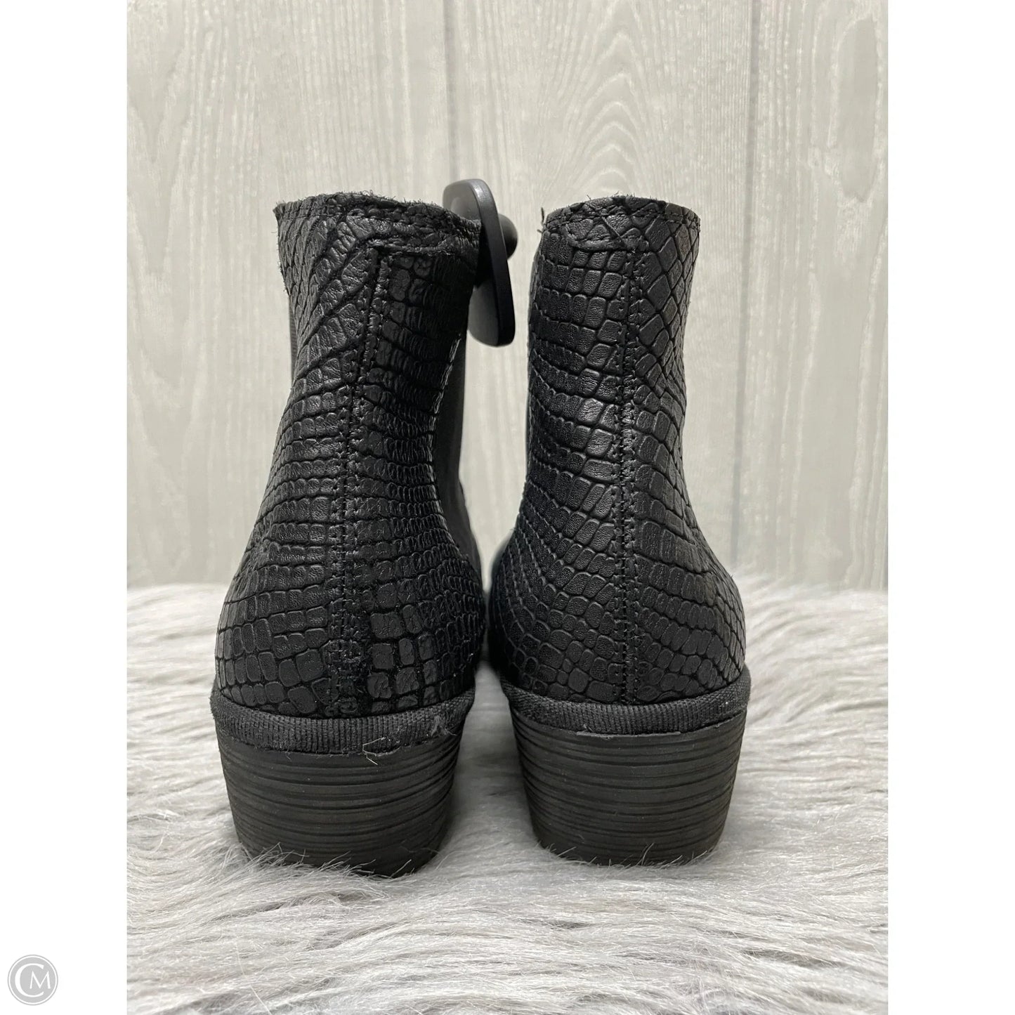 Boots Ankle Heels By Fly London In Black, Size: 9.5