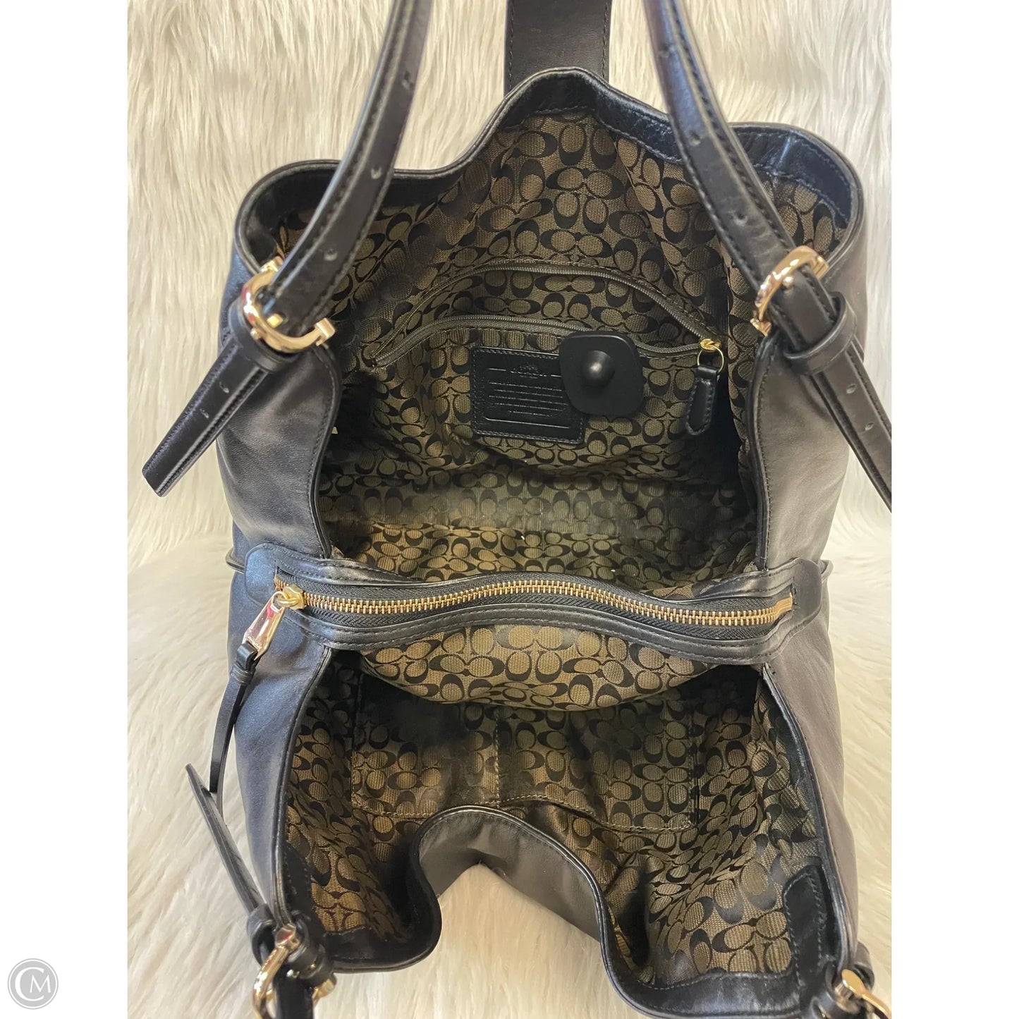 Handbag Designer By Coach, Size: Large