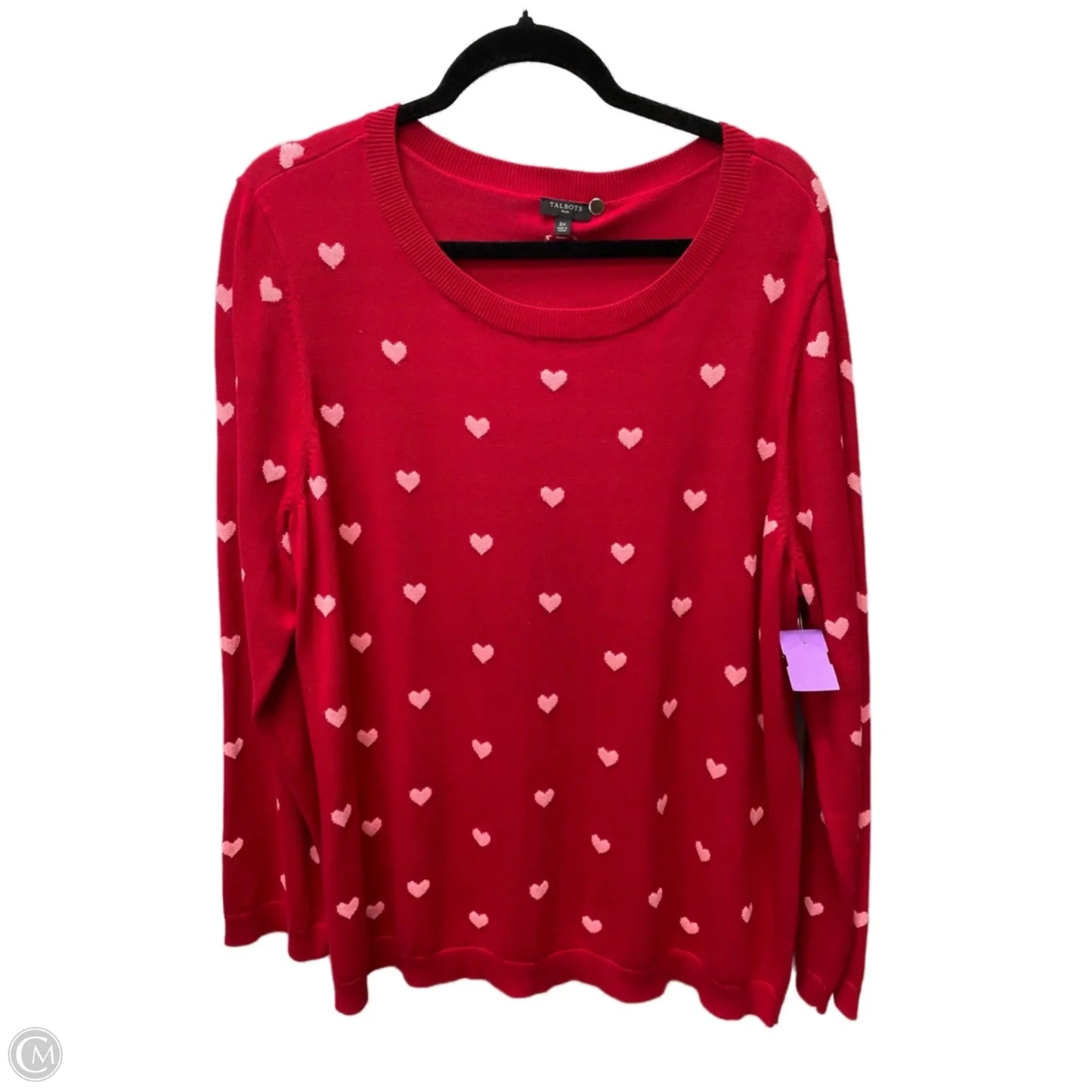 Sweater By Talbots In Red, Size: 2x