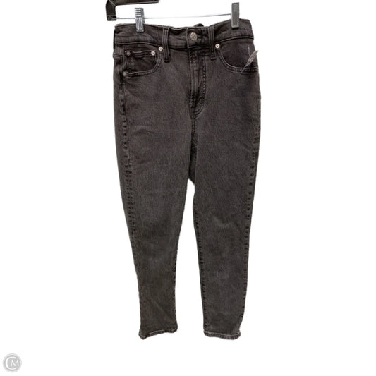 Jeans Straight By Madewell In Black Denim, Size: 0