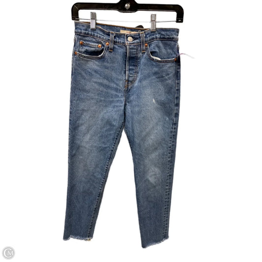 Jeans Straight By Levis In Blue Denim, Size: 2