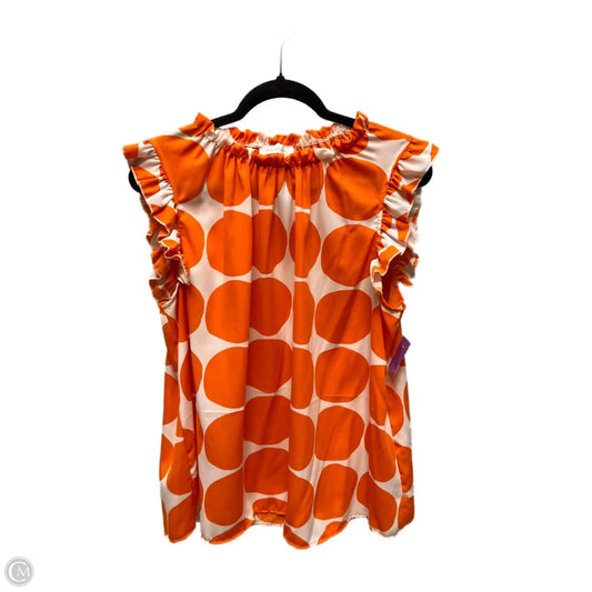 Blouse Sleeveless By Ces Femme In Polkadot Pattern, Size: S