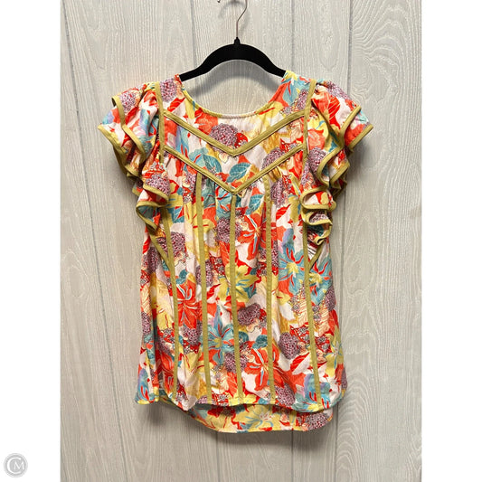 Blouse Sleeveless By Entro In Multi-colored, Size: L