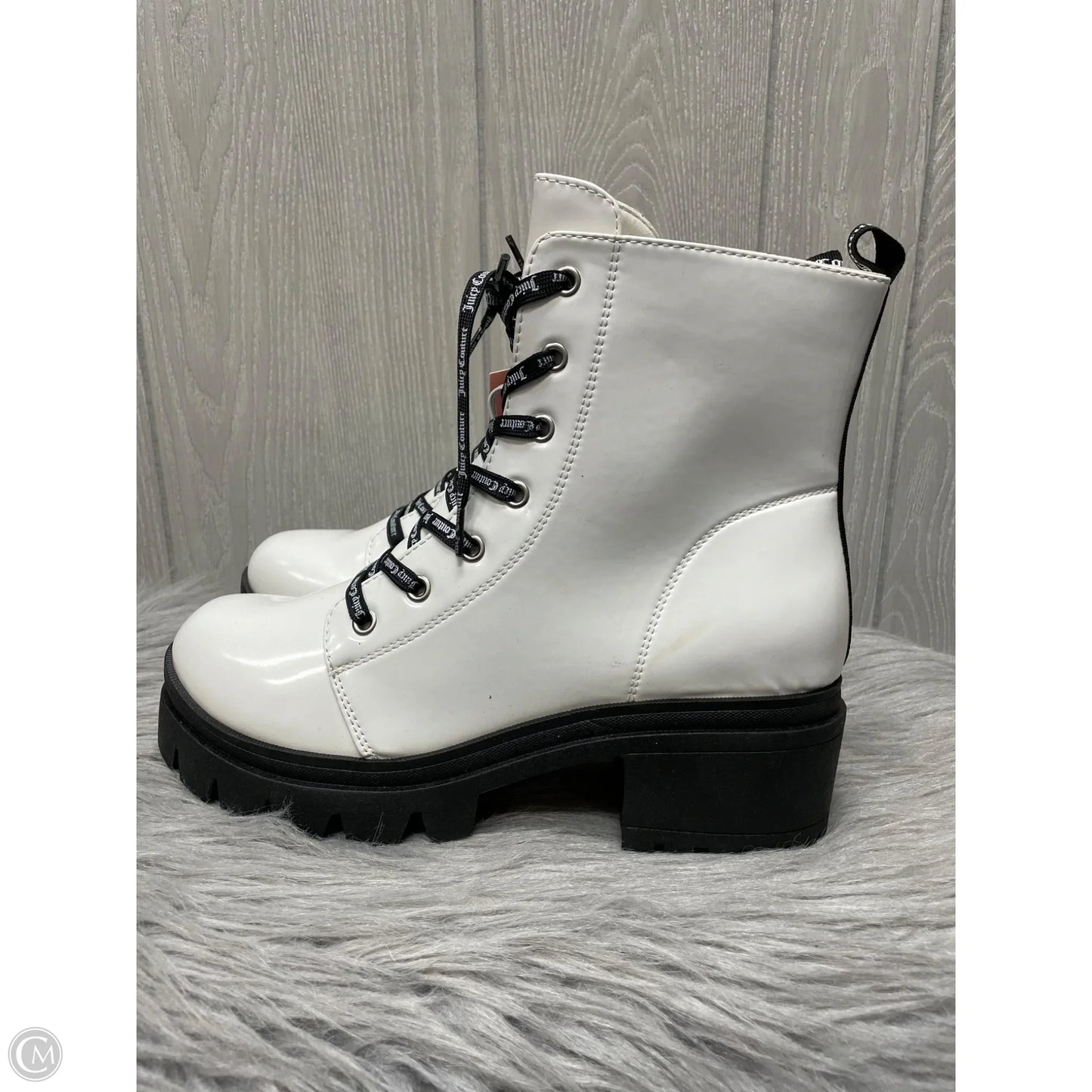 Boots Combat By Juicy Couture In Ivory, Size: 10