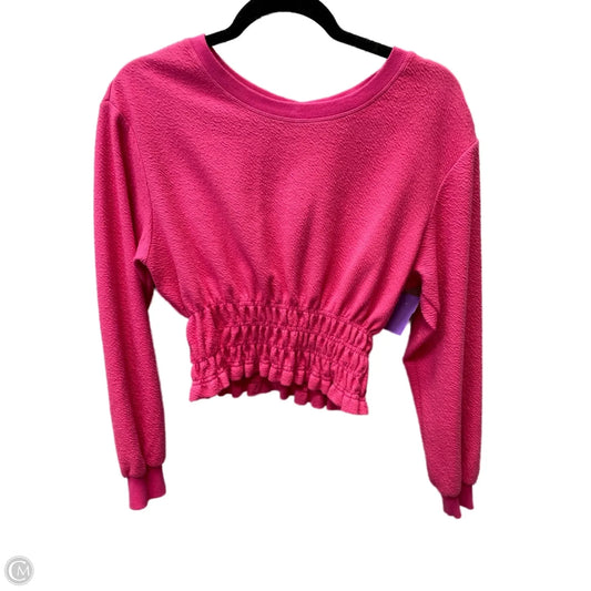 Top Long Sleeve By Maeve In Pink, Size: Xs
