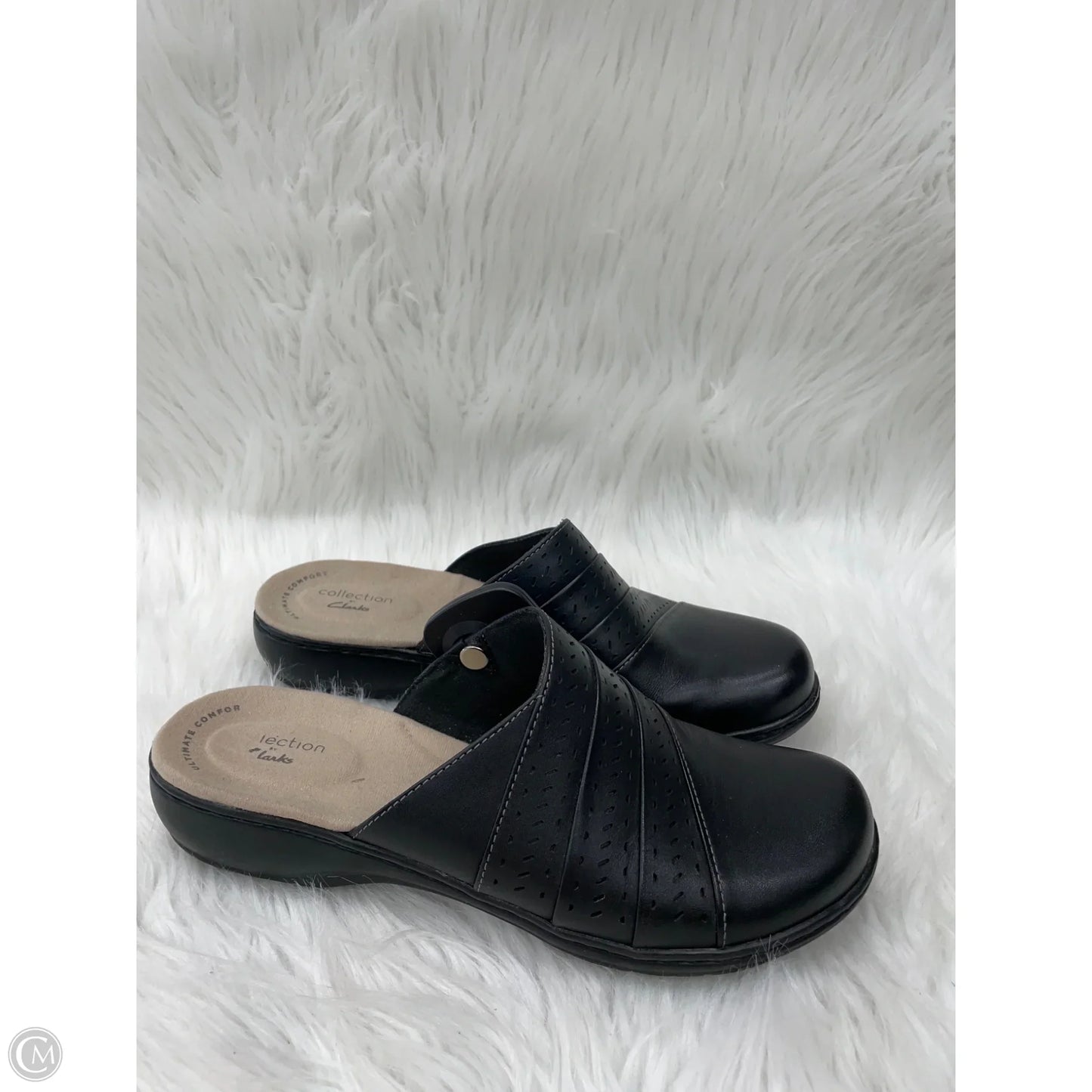 Shoes Flats By Clarks In Black, Size: 7.5