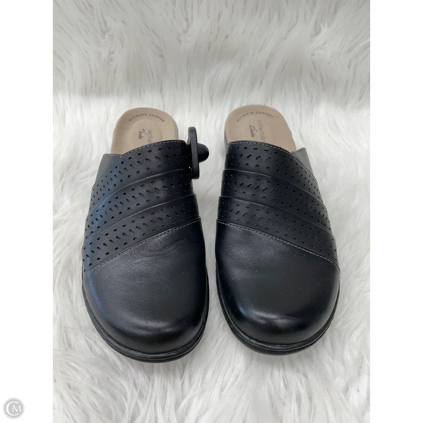 Shoes Flats By Clarks In Black, Size: 7.5