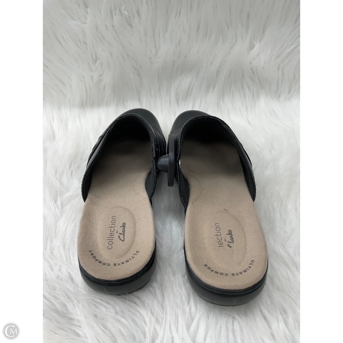 Shoes Flats By Clarks In Black, Size: 7.5