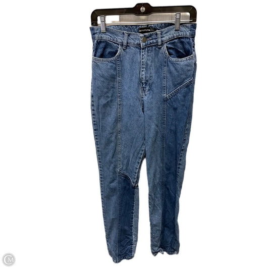 Jeans Straight By Pretty Little Thing In Blue Denim, Size: 4