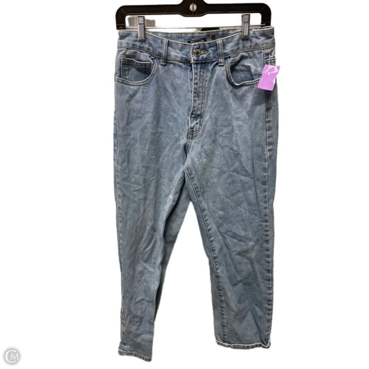 Jeans Straight By Pretty Little Thing In Blue Denim, Size: 6