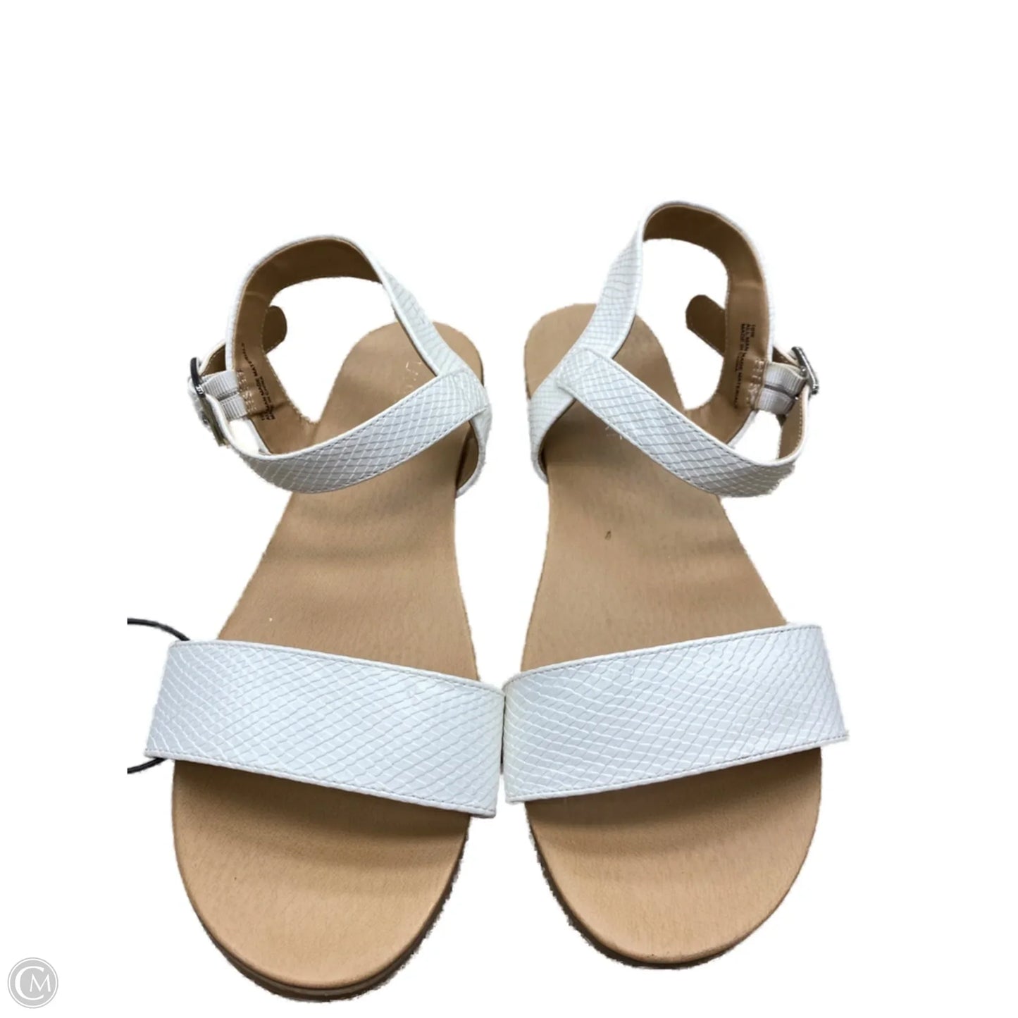 Sandals Flats By Lane Bryant In White, Size: 10