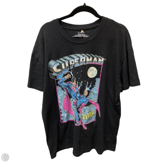 Top Short Sleeve By Clothes Mentor In Black, Size: Xl