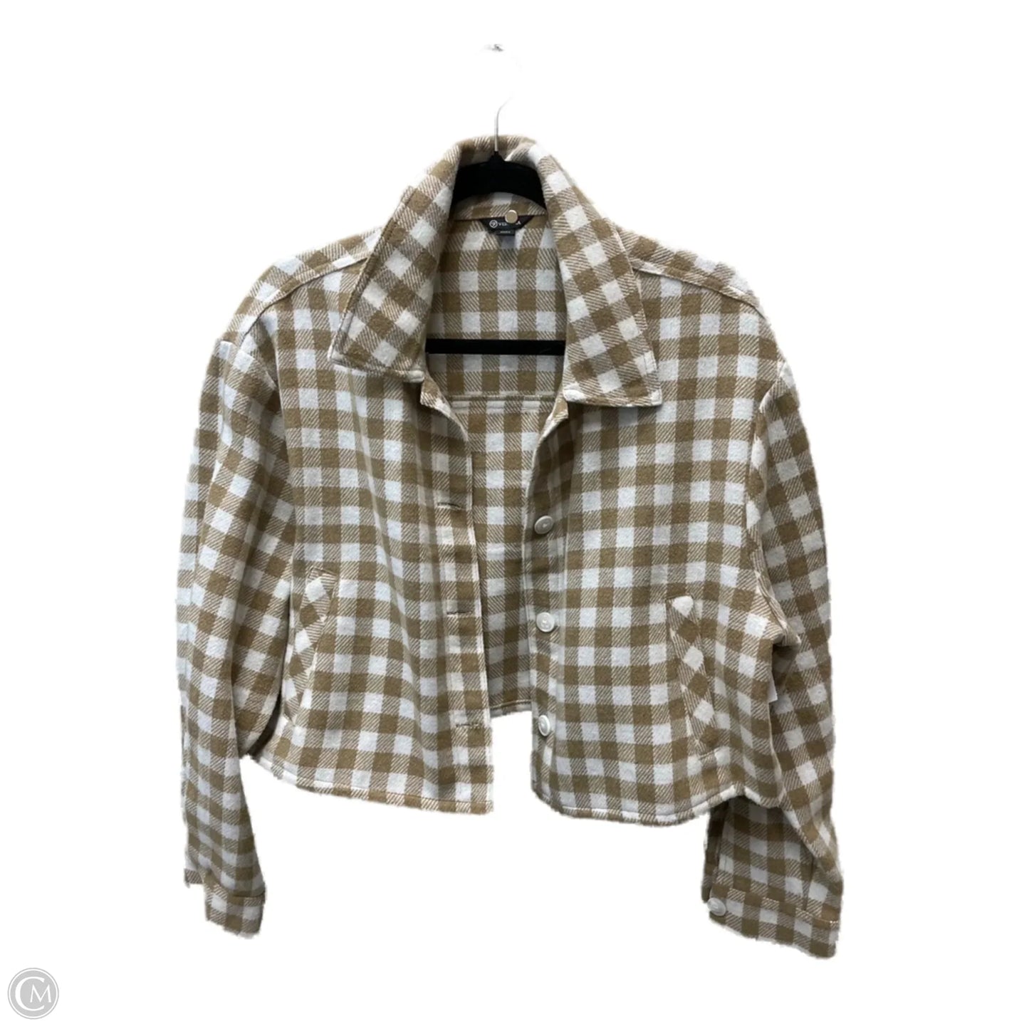 Jacket Other By Versona In Tan & White, Size: L