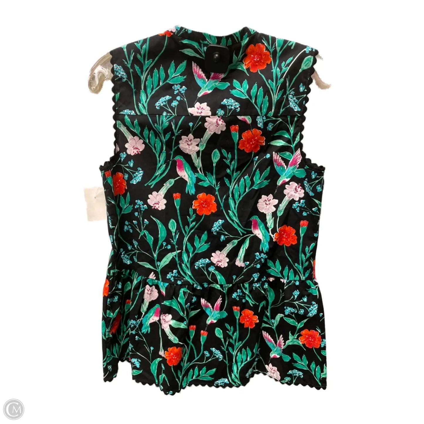 Top Sleeveless Designer By Kate Spade In Floral Print, Size: Xs