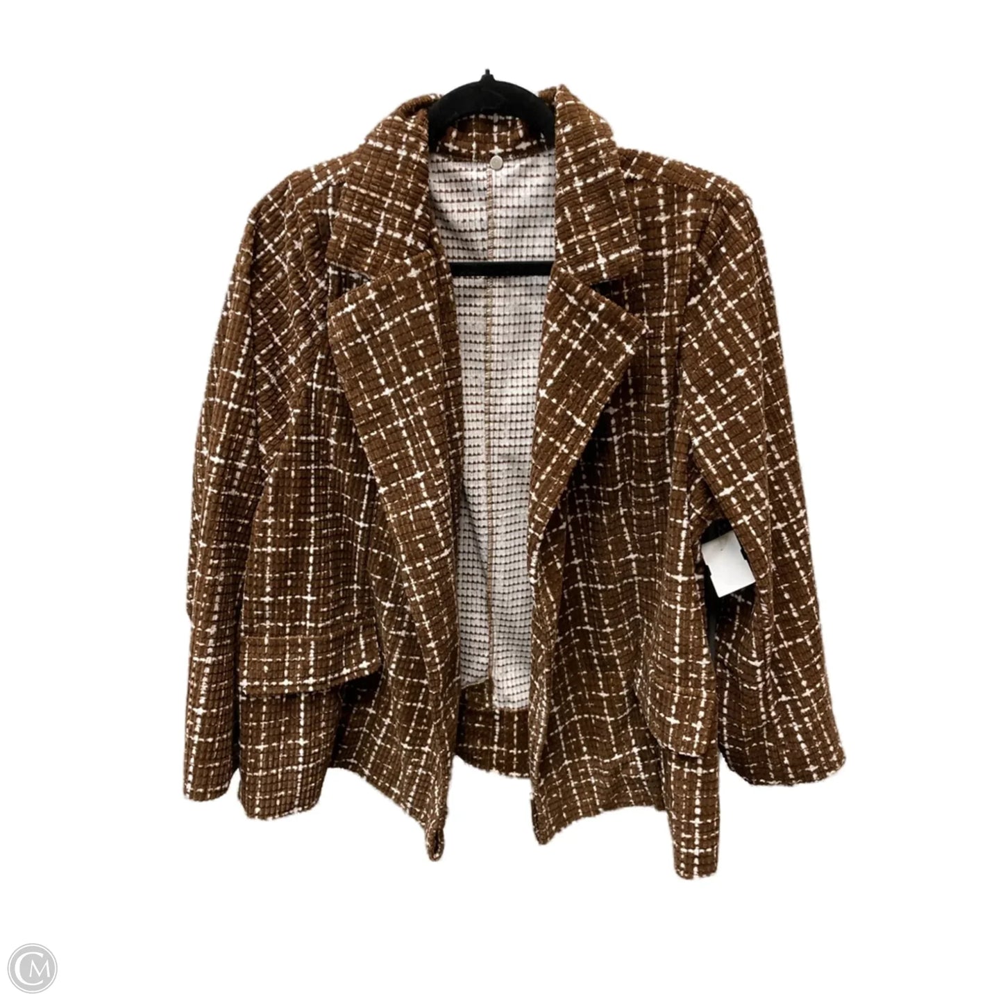 Jacket Other By Clothes Mentor In Brown & Cream, Size: Xl
