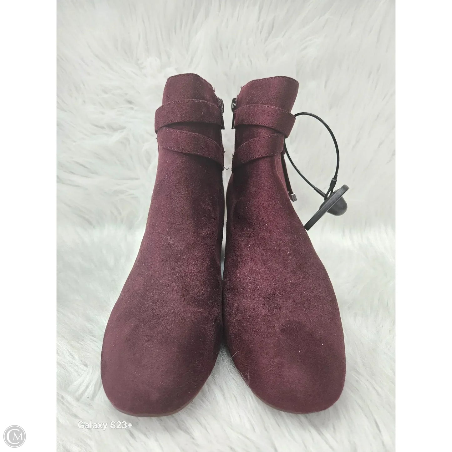 Boots Ankle Heels By Kelly And Katie In Maroon, Size: 11