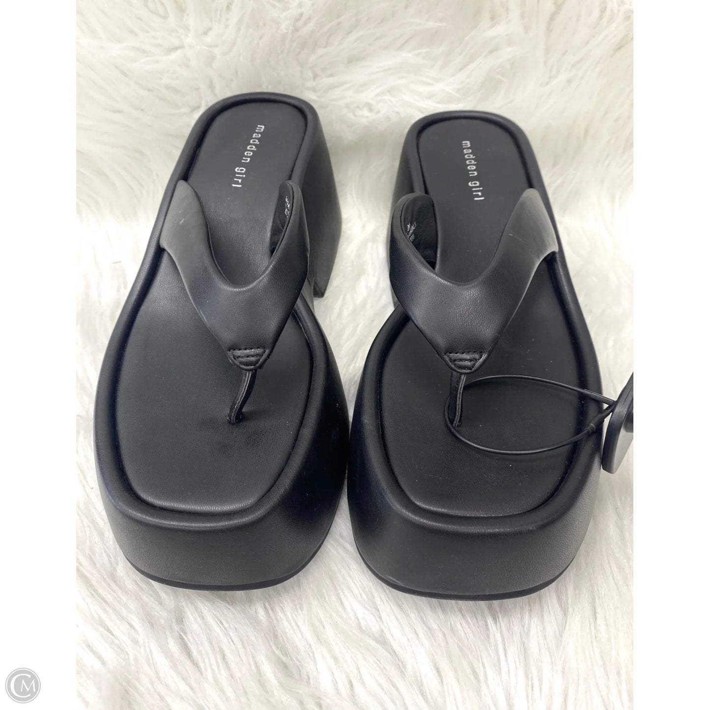 Sandals Heels Platform By Madden Girl In Black, Size: 10