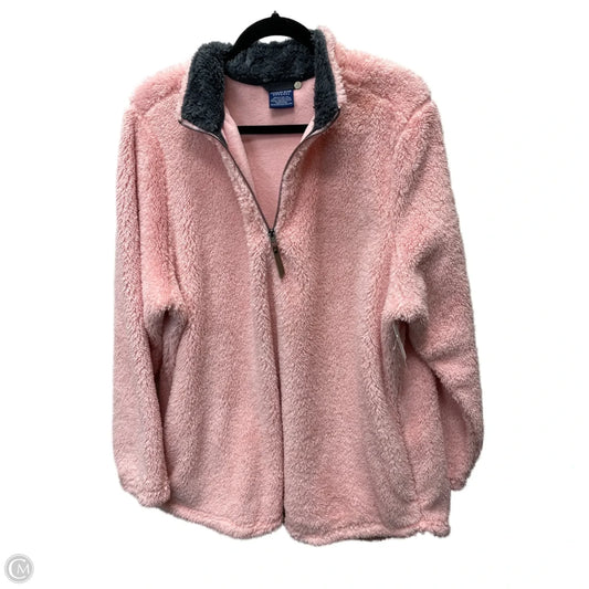 Jacket Faux Fur & Sherpa By Clothes Mentor In Pink, Size: 2x