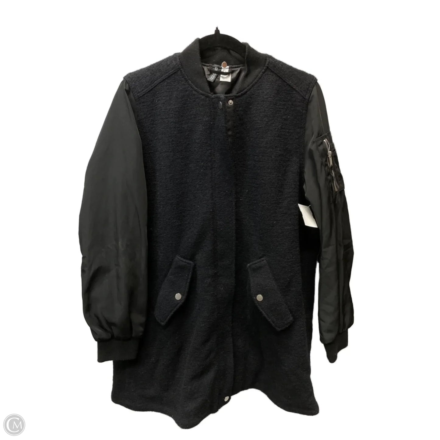 Coat Other By H&m In Black, Size: L