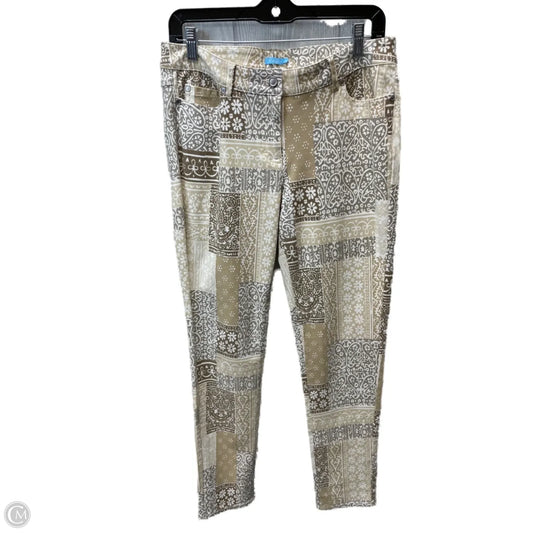 Jeans Skinny By J Mclaughlin In Cream & Tan, Size: 10