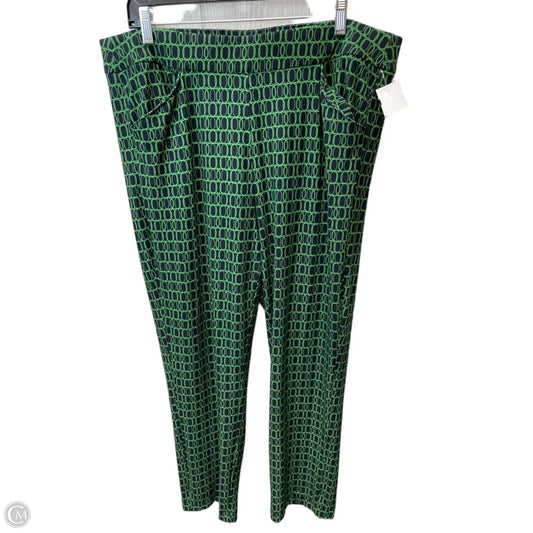 Pants Wide Leg By Chicos In Blue & Green, Size: 16