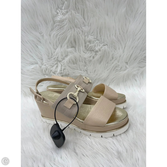 Sandals Heels Wedge By clorinda antinori -  In Tan, Size: 7