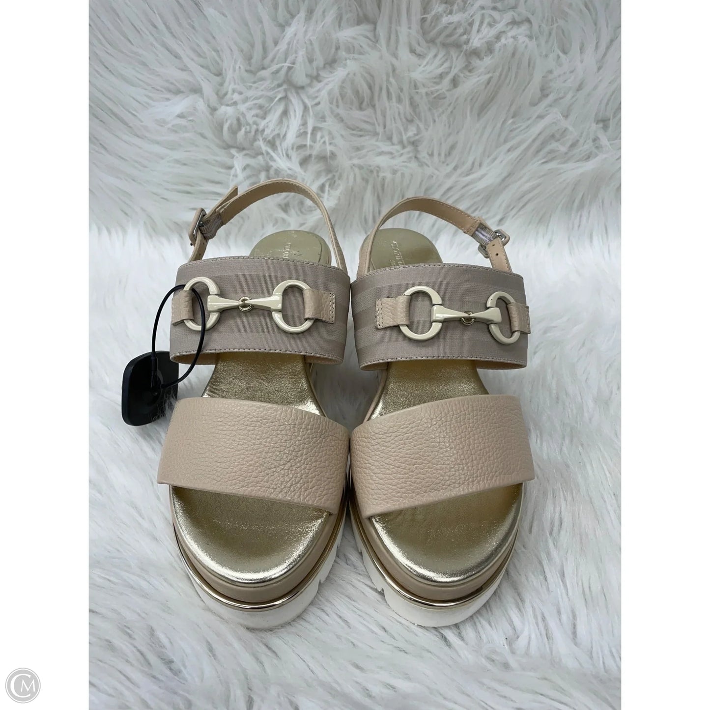 Sandals Heels Wedge By clorinda antinori -  In Tan, Size: 7