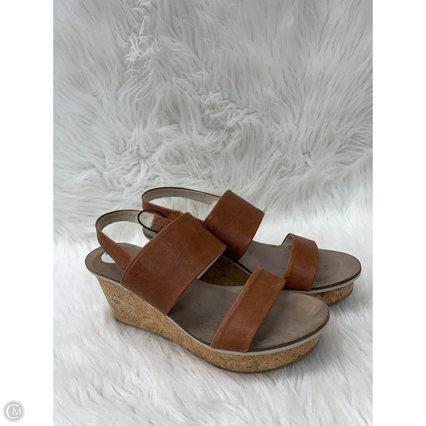 Sandals Heels Wedge By coclico In Brown, Size: 8